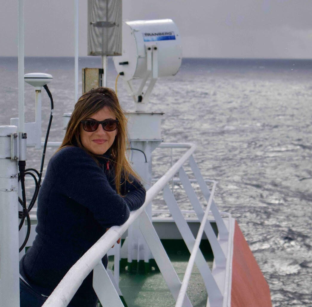 Letizia Tedesco on board of RV Agulhas II