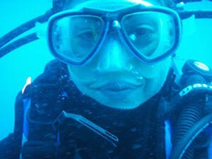 Letizia Tedesco scuba diving